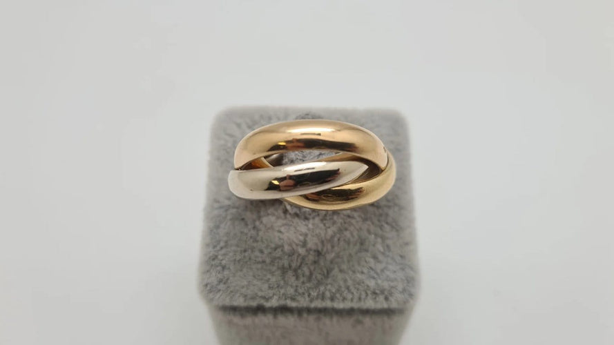 Bague 53 Bague tricolore en Or 58 Facettes