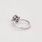 Bague 54 Bague - Rubis ovale et diamants en or blanc 18k 58 Facettes LJ25-302