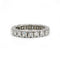 Bague 53 Alliance Américaine - Platine & Diamants 58 Facettes 250415R