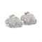 Boucles d'oreilles Broche Double Clip Art Déco - Or, platine & diamants 58 Facettes 240117R