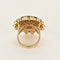 Bague 51 Bague fleur en or rose 18k et diamant brun, saphirs, diamants 58 Facettes N2975