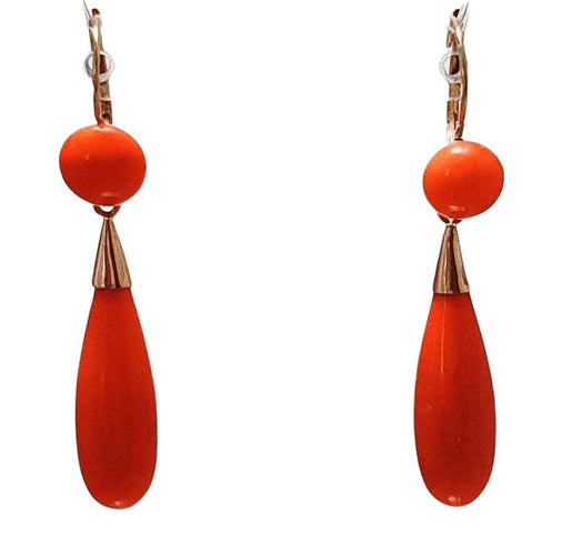 Boucles d'oreilles Boucles d'oreilles Or jaune Corail 58 Facettes