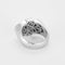 Bague 53 Bague - Bague navette serti clos en or blanc 18k et diamants 58 Facettes N0610