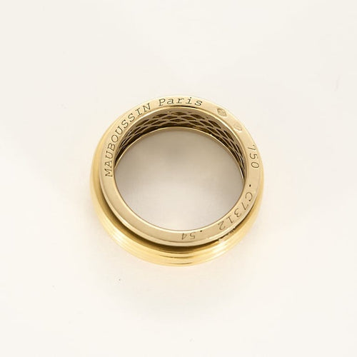 Yüzük 54 MAUBOUSSIN - Sarı altın yüzük, beyaz altın 58 Facettes BIA1282