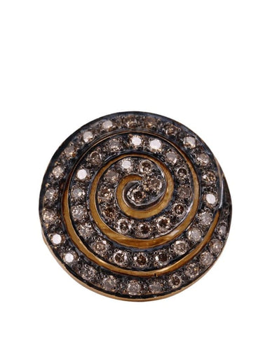 Bague 54 Bague escargot Or jaune Diamant 58 Facettes 1954