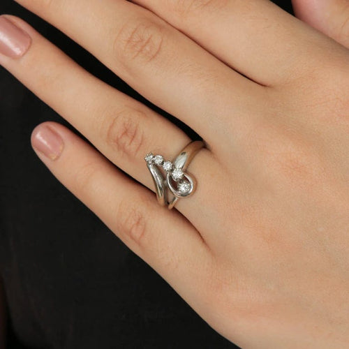 Bague 54 Bague Cinq Diamants 58 Facettes