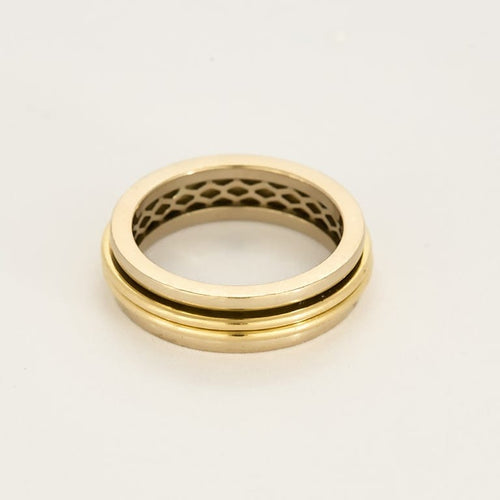 戒指58 Mauboussin 巴黎 - 黄金与白金戒指 58 Facettes BIA1282-1