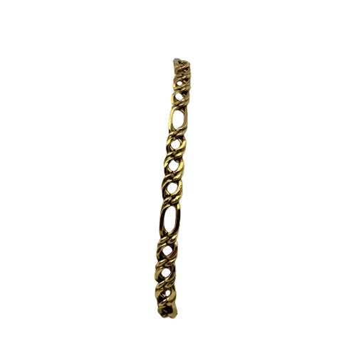 Figaro bracelet in 18-carat yellow gold 5 g 58 Facettes 250071