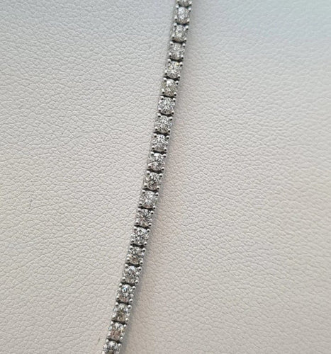 Collier Collier rivière en Or blanc 58 Facettes