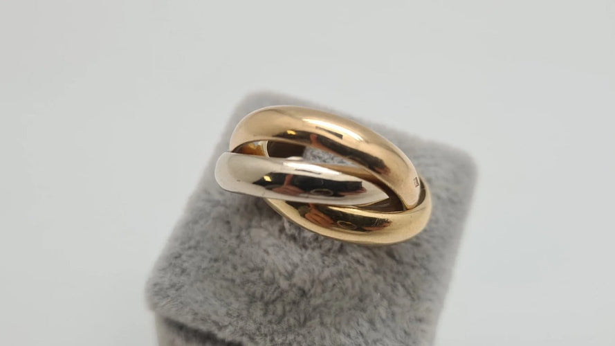 Bague 53 Bague tricolore en Or 58 Facettes