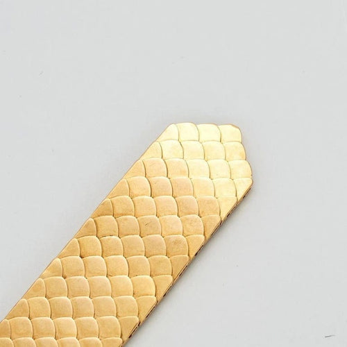 Bracelet Bracelet ruban à maille « nid d’abeille » en or jaune 18k 58 Facettes