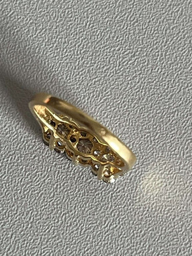 Bague 52 Bague Jarretière Or Jaune Diamants 58 Facettes 5208