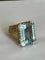 Bague 52 Bague Or Jaune Aigue-Marine 58 Facettes LOT 4432