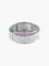 Bague 52.5 Bague pavée en or blanc et diamants, saphirs roses 58 Facettes 425 50003