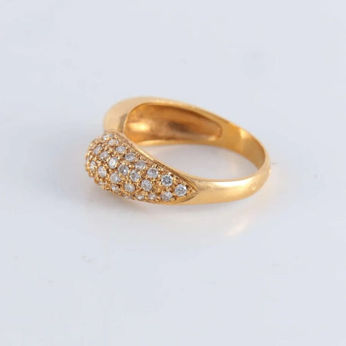 Bague 58 Bague Jonc pavage Diamants 58 Facettes FM78