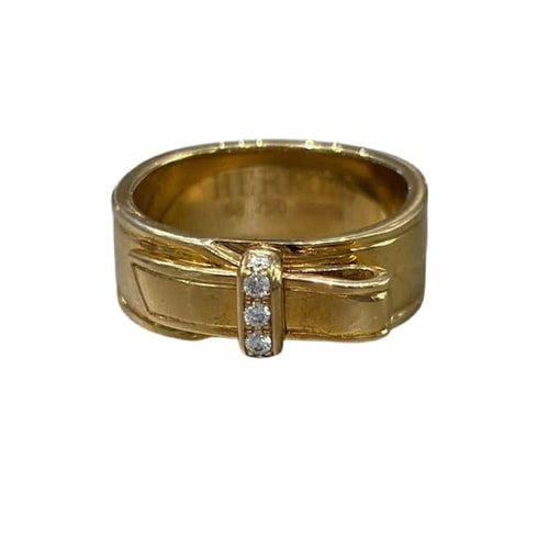 Bague 53 Hermès - Bague ceinture or et diamants 58 Facettes