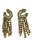 Boucles d'oreilles Boucles d'oreilles saphirs verts tsavorites diamants 58 Facettes 2983