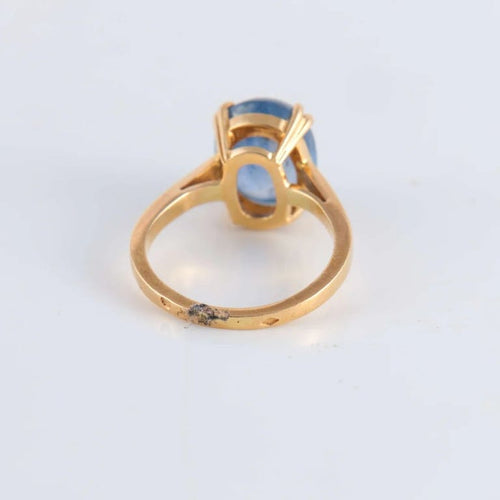Bague 52 Bague Saphir de Ceylan cabochon 58 Facettes FM112