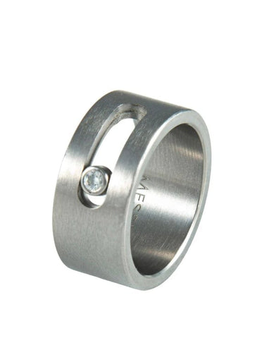 Bague 58 Bague Messika Move titanium et diamant 58 Facettes