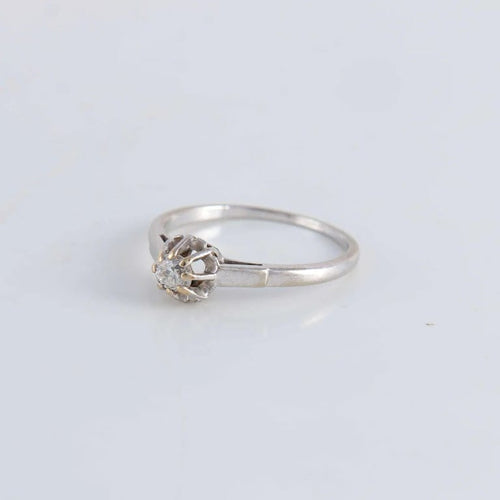 Bague 57 Bague Solitaire Diamant 0.15ct 58 Facettes FM56