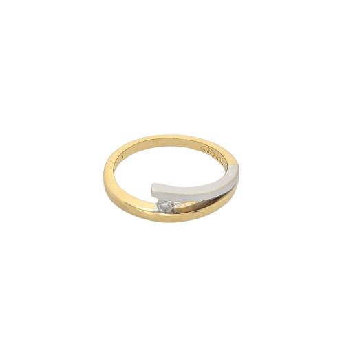 Bague 49 Bague deux ors 18 carats et diamant 58 Facettes 26369