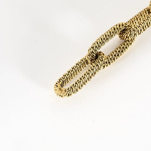 Bracelet GAY Frères -Elégant Bracelet or jaune à grosse maille forçat tressée 58 Facettes ENG11540