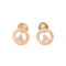 Boucles d'oreilles Chopard Happy Diamonds - Boucles d’oreilles en or jaune 18 carats et diamants 58 Facettes 3290