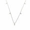 Collier Collier or blanc serti de diamants naturels 58 Facettes