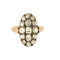 Bague 56 Bague - Bague sertie de diamants taille ancienne en or jaune 18k 58 Facettes LJ23-283