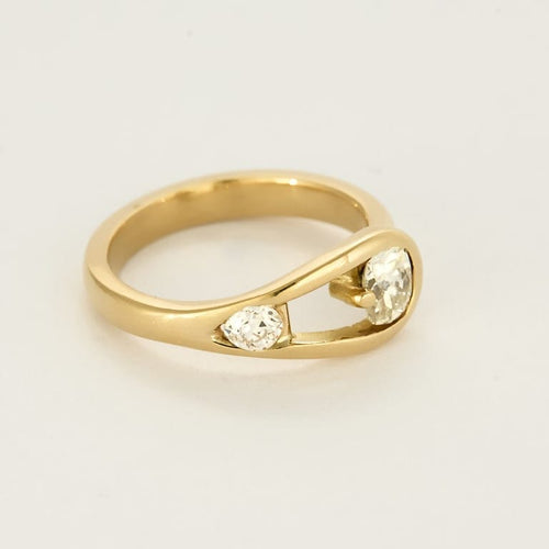 戒指52.5 18k黄金戒指 钻石 58 Facettes DRE1847X2