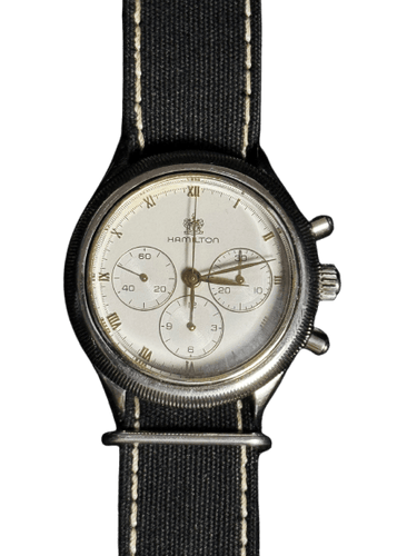 Montre Hamilton Lancaster - Montre chronographe mécanique calibre Lemania 861 58 Facettes