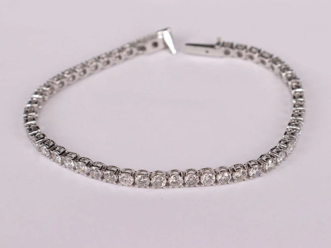 Bracelet Bracelet Tennis Or blanc Diamants 58 Facettes 3188