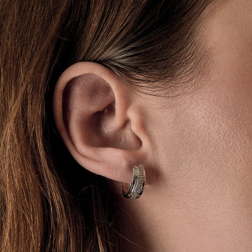 Par de aros de oro blanco y diamantes 58 Facettes ALE5012X2