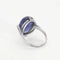 Bague 55 Bague cabochon tanzanite en or blanc 18k et diamants 58 Facettes PL03