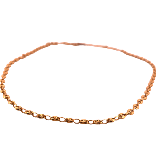 Kaffebønne-kædehalskæde i 18K gult guld 15,74 g 58 Facettes 250139