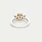 Bague 53 Bague - Diamant brun coussin 1,13 ct en or jaune et gris 58 Facettes LJ17