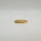 Bague 54 Demi-alliance or jaune sertie de diamants 58 Facettes