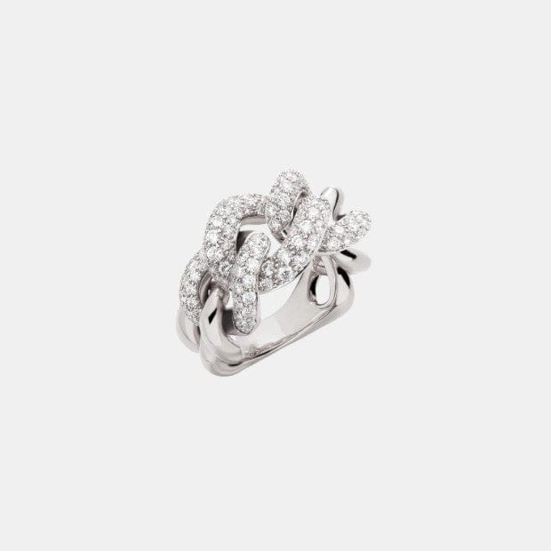 Bague Catene Or blanc Diamant 2.3ct