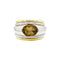 Bague 49 Boucheron Roxane - Bague en or jaune et blanc 18 carats, citrine 58 Facettes 35236