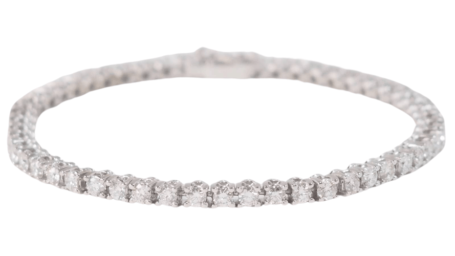 Bracelet Bracelet rivière en or blanc et diamants 58 Facettes 32500