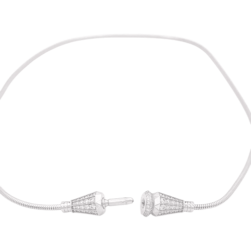 Bracelet Boucheron Jack de Boucheron - Bracelet multi-porté en or blanc et diamants 58 Facettes 34463