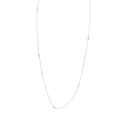 Collier Tiffany & Co Diamonds by the Yard - Sautoir en argent 925 et diamants 58 Facettes 34397