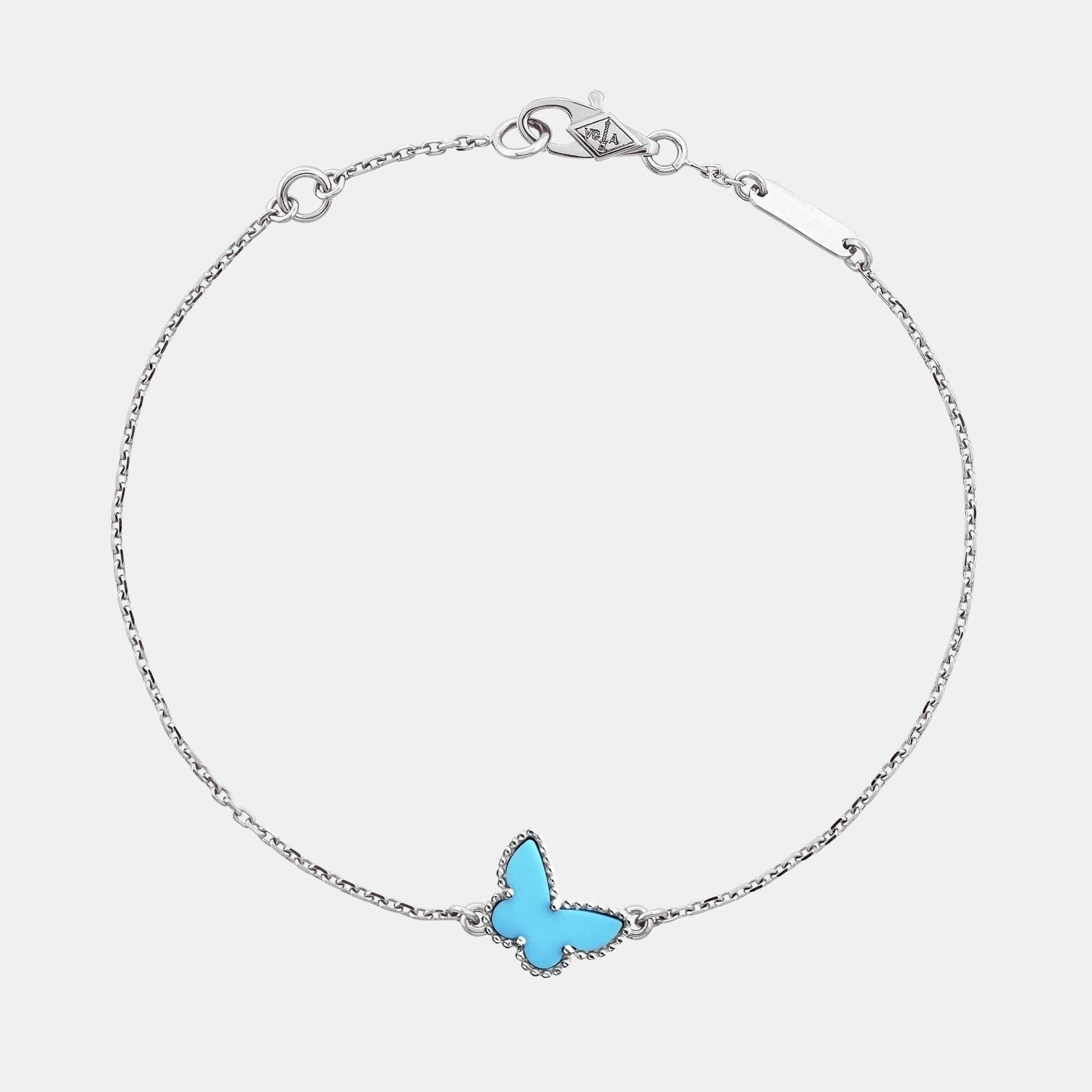 Bracelet Sweet Alhambra Or blanc Turquoise 