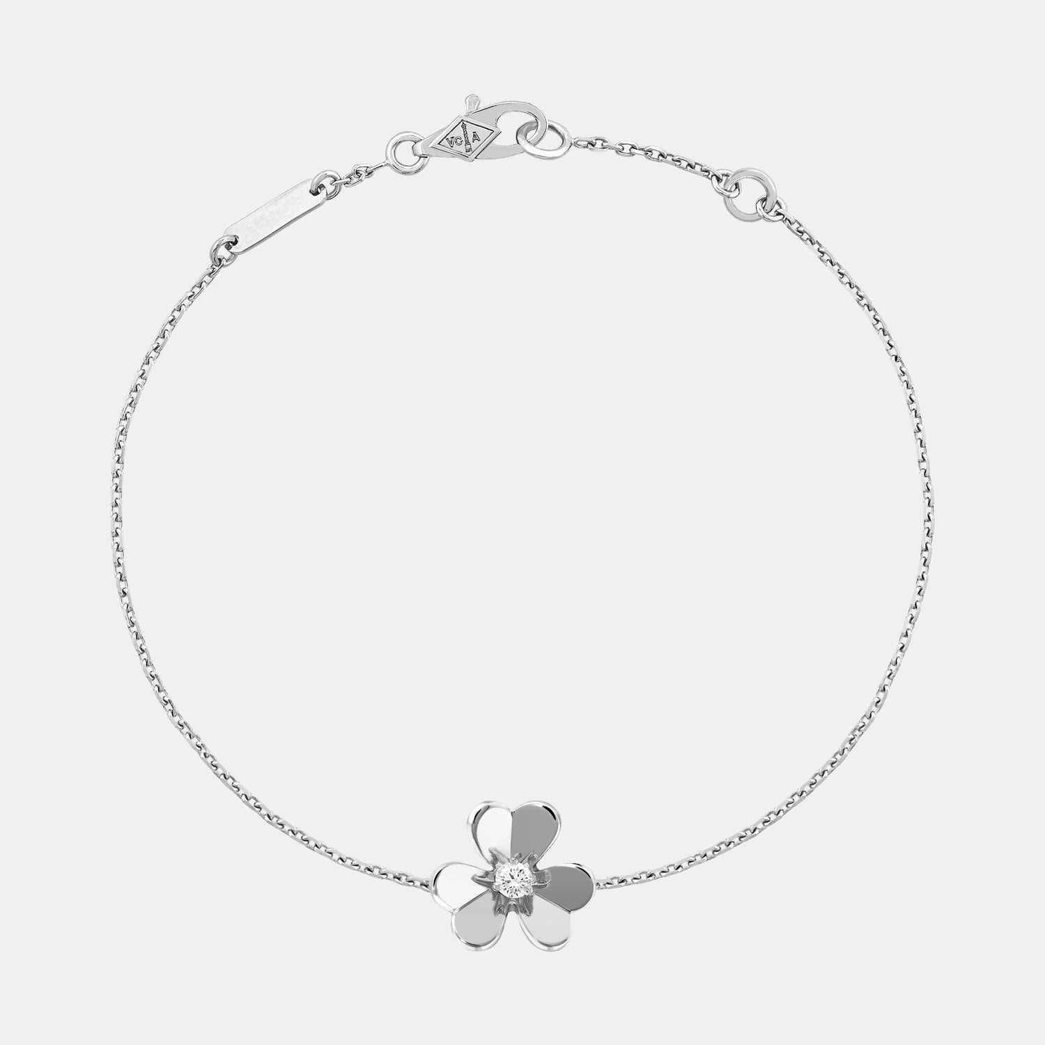 Bracelet Frivole Or blanc Diamant 0.05ct