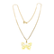 Collier Collier papillon or jaune 58 Facettes
