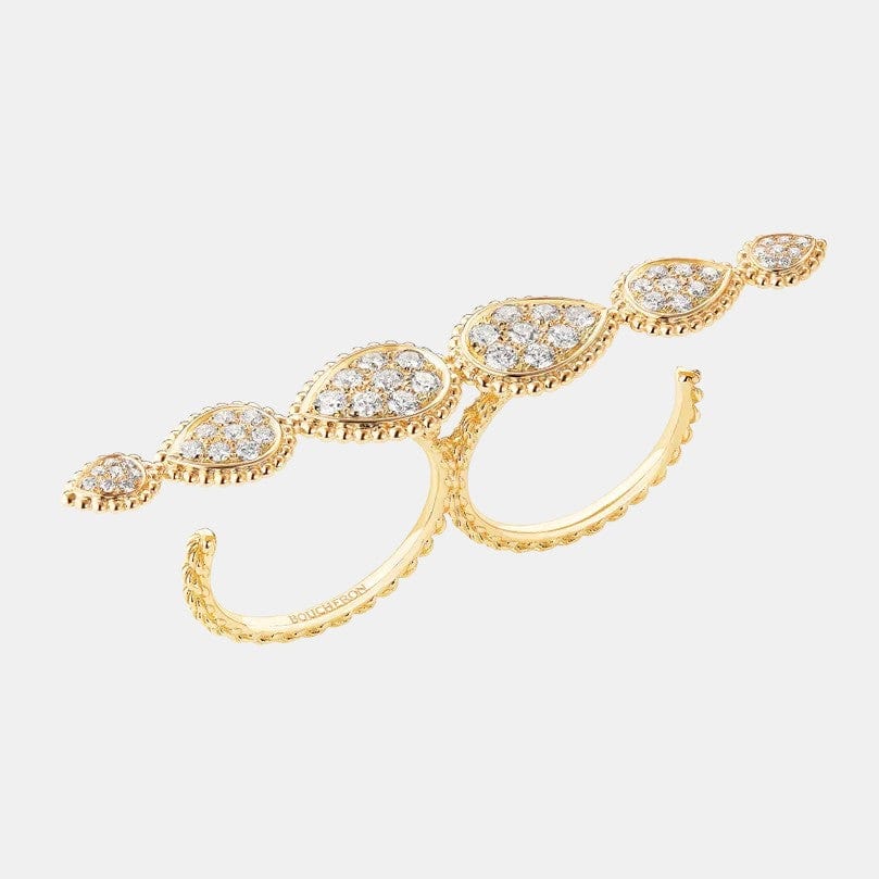 Bague Serpent Bohème Or jaune Diamant 1.01ct