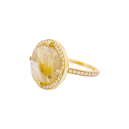 Bague 53 Chaumet Attrape-Moi Si Tu M’aimes - Bague Galet en or jaune, diamants 58 Facettes 34773