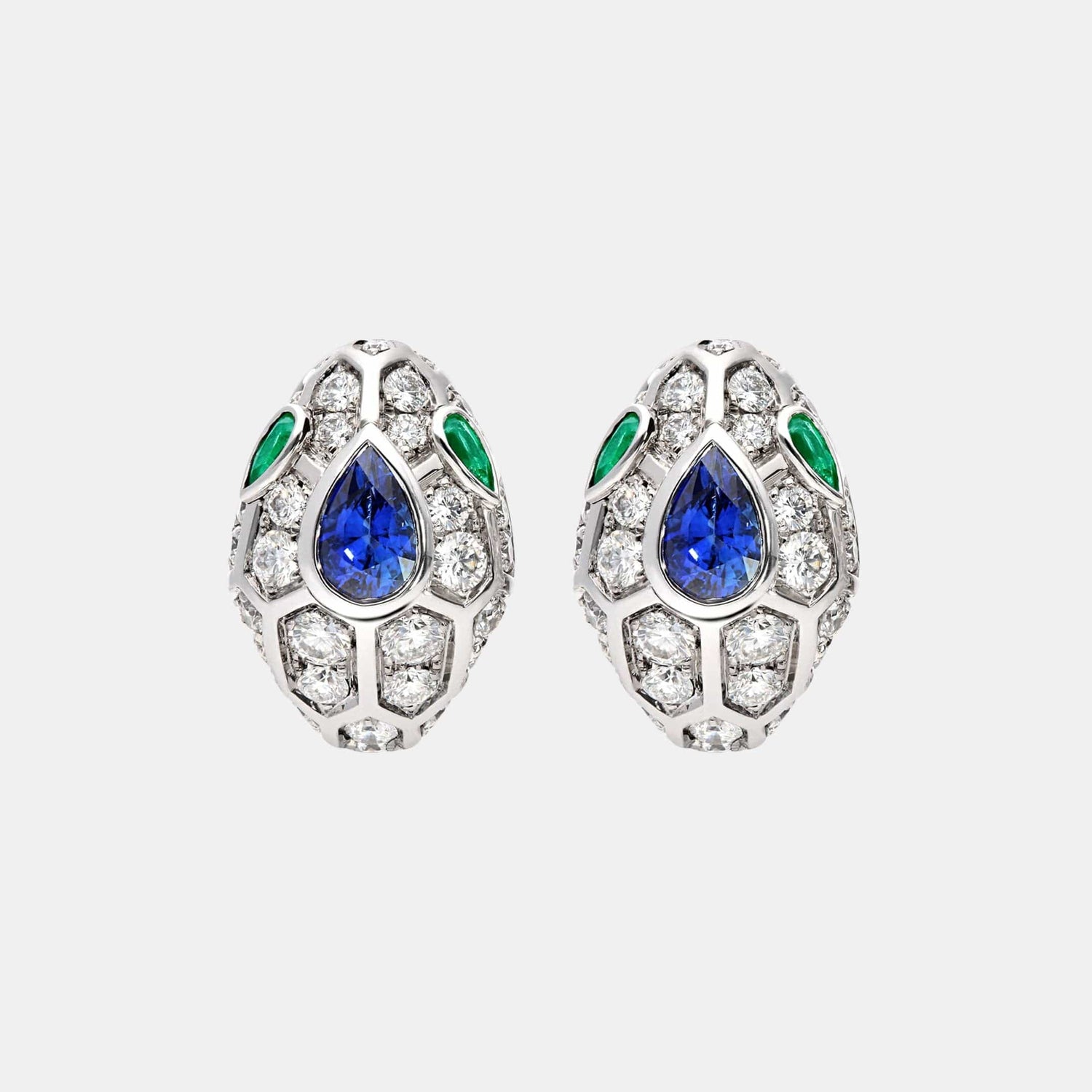 Boucles d'oreilles Serpenti Or blanc Diamant 1.67ct