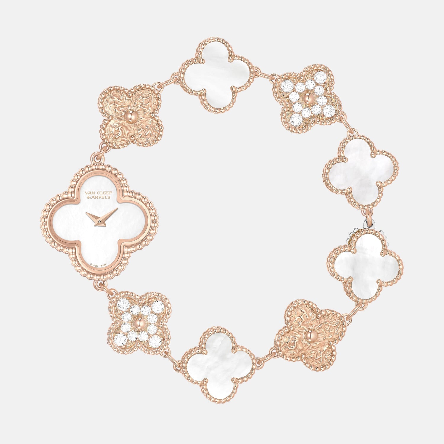 Montre Sweet Alhambra Or rose Diamant 0.95ct