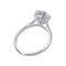 Bague 50 Solitaire - Bague en platine et or blanc avec diamant 2,30 ct 58 Facettes 32182